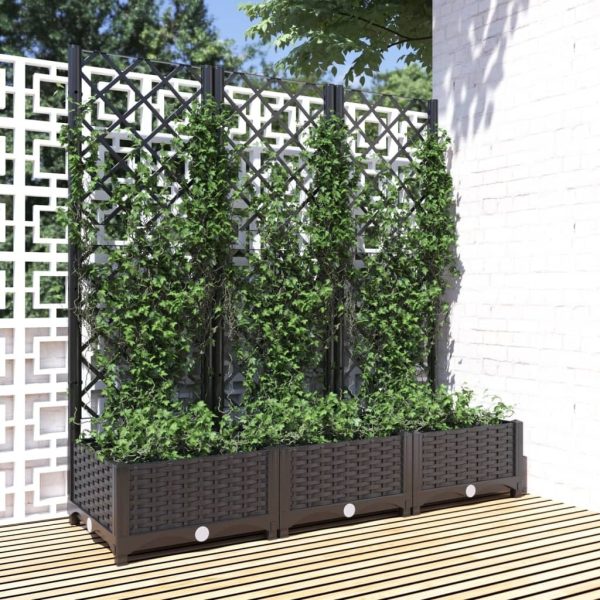 Garden Planter with Trellis PP
