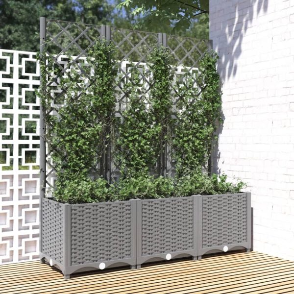 Garden Planter with Trellis PP