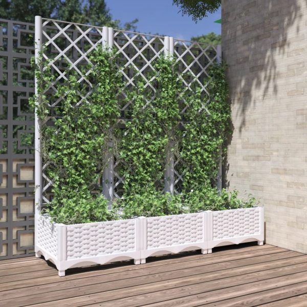 Garden Planter with Trellis PP