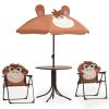 3 Piece Kids’ Garden Bistro Set with Parasol