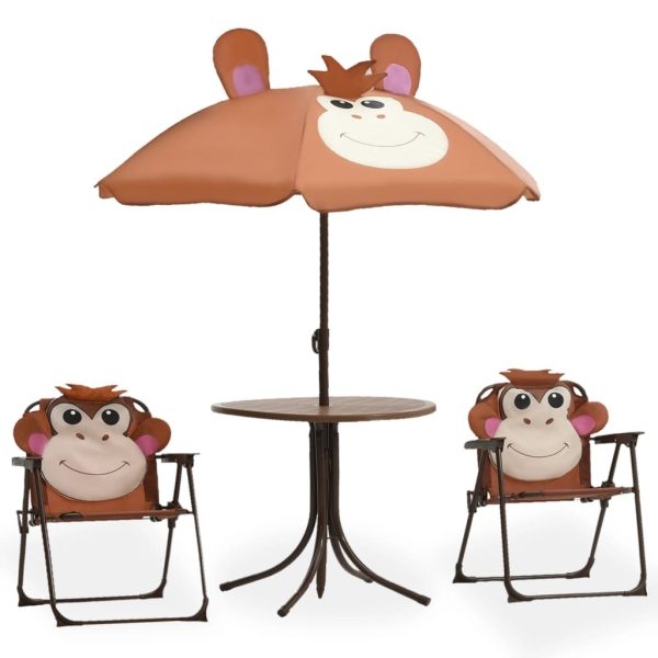 3 Piece Kids’ Garden Bistro Set with Parasol