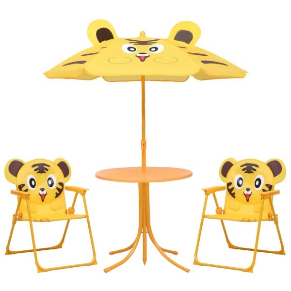 3 Piece Kids’ Garden Bistro Set with Parasol