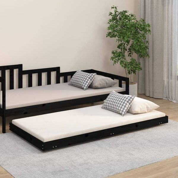 Bed Frame 92×187 cm Solid Pine Wood Single Size
