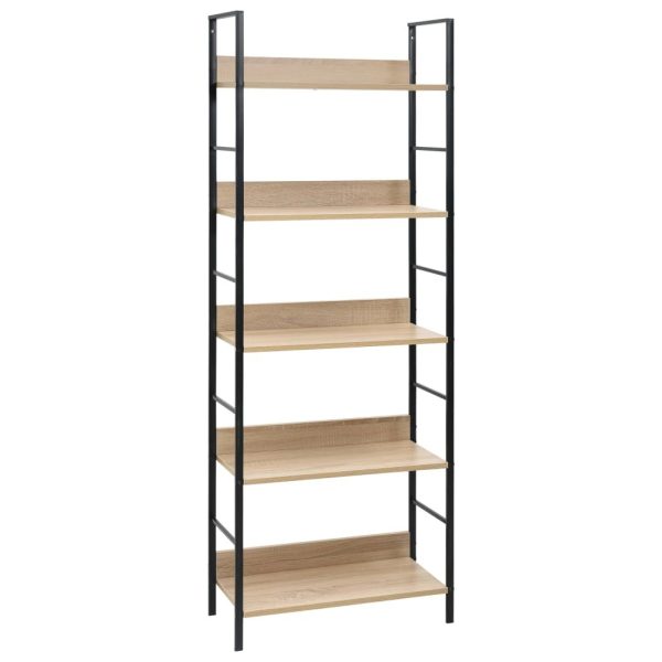 4-Layer Book Shelf Oak Engineered Wood