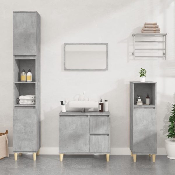 Bathroom Cabinet 65x33x60 cm Engineered Wood
