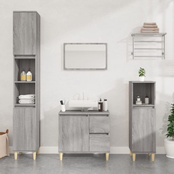 Bathroom Cabinet 65x33x60 cm Engineered Wood