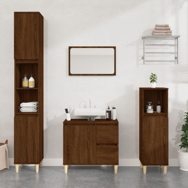 Bathroom Cabinet 65x33x60 cm Engineered Wood