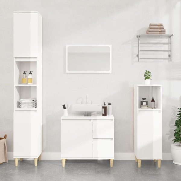 Bathroom Cabinet 65x33x60 cm Engineered Wood