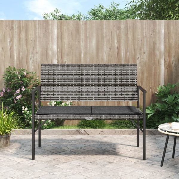 2-Seater Garden Bench Poly Rattan