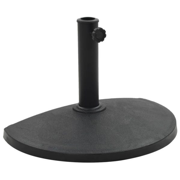 Parasol Base Polyresin Black