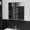 Wall Mirror with Shelf Tempered Glass