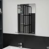 Wall Mirror with Shelf Tempered Glass