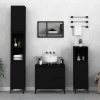 Bathroom Cabinet 30x30x190 cm Engineered Wood