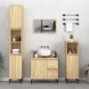 Bathroom Cabinet 30x30x190 cm Engineered Wood