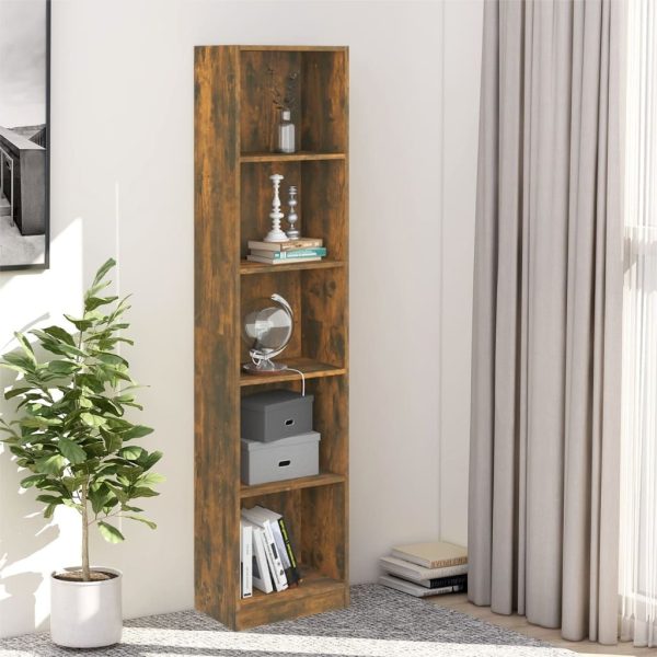 5-Tier Book Cabinet Engineered Wood