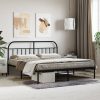 Metal Bed Frame with Headboard