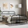 Metal Bed Frame with Headboard