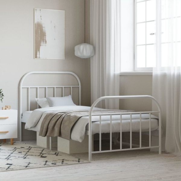 Metal Bed Frame with Headboard