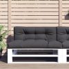 Pallet Cushions 2 pcs Grey Fabric
