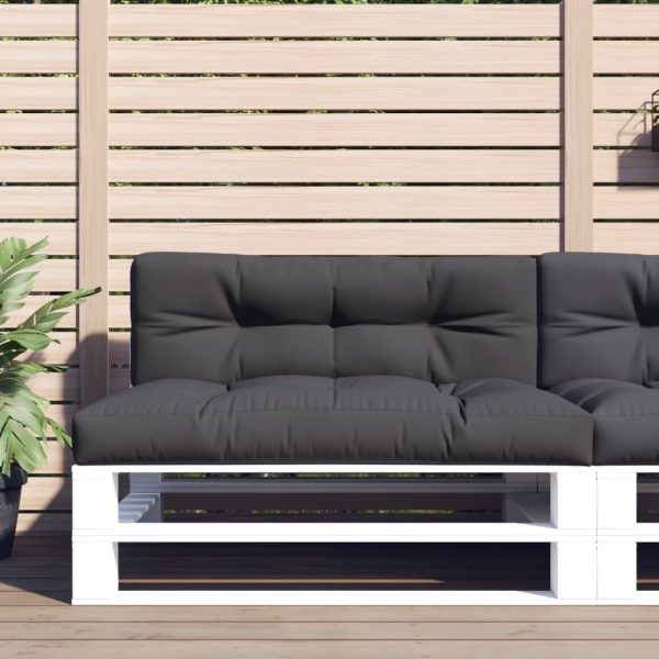 Pallet Cushions 2 pcs Grey Fabric