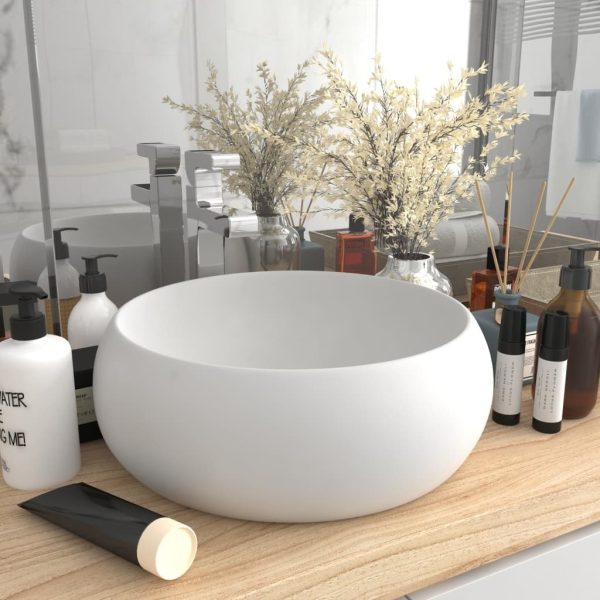 Luxury Wash Basin Round 40×15 cm Ceramic