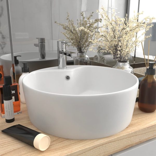 Luxury Wash Basin with Overflow 36×13 cm Ceramic