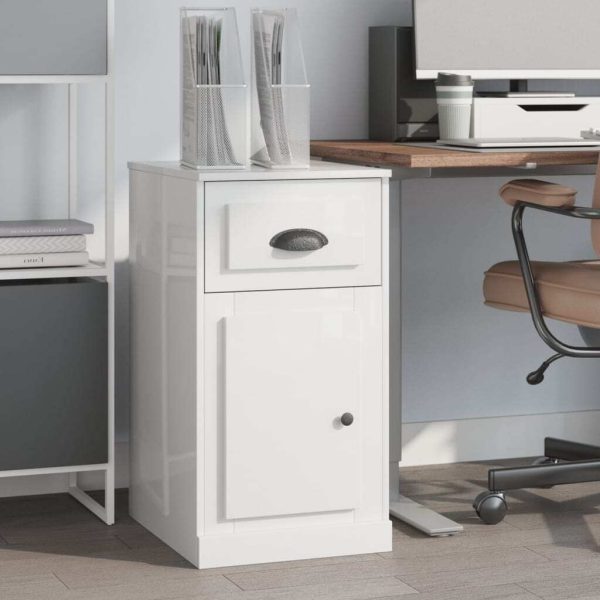 Side Cabinet with Drawer 40x50x75 cm Engineered Wood