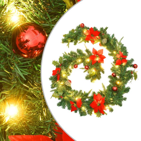 Christmas Garland with LED 2.7 m PVC