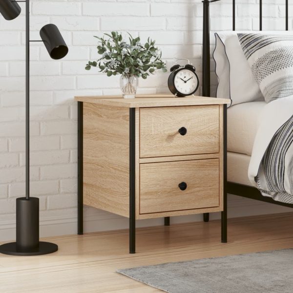 Bedside Cabinet 40x42x50 cm Engineered Wood