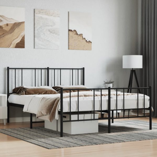 Metal Bed Frame with Headboard