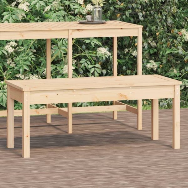 Garden Bench Solid Wood Pine