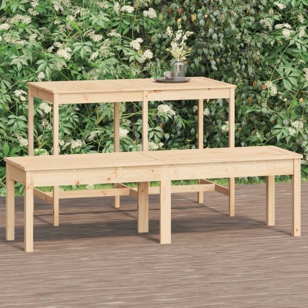 Garden Bench Solid Wood Pine