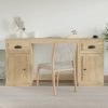 Desk with Cabinet Engineered Wood