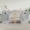 Desk with Cabinet Engineered Wood