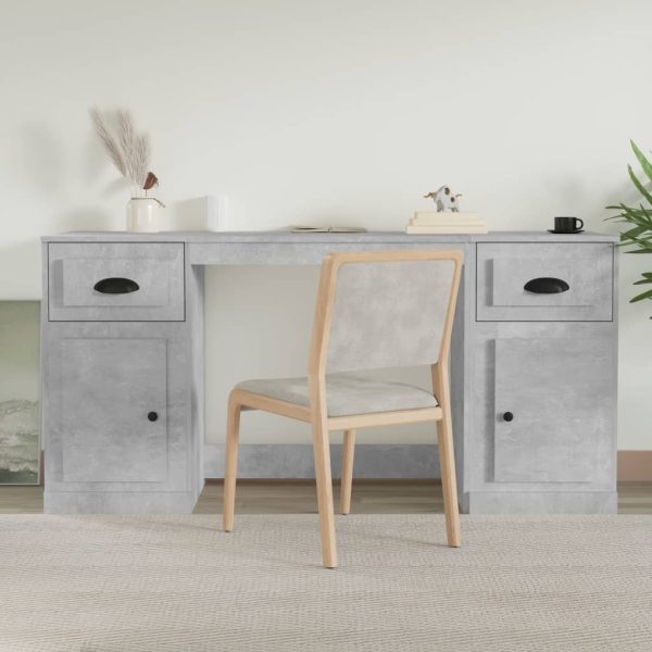Desk with Cabinet Engineered Wood