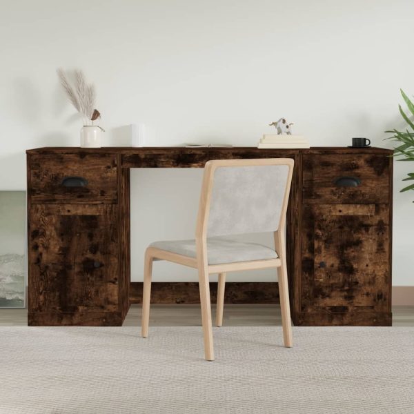 Desk with Cabinet Engineered Wood