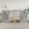 Desk with Cabinet Engineered Wood