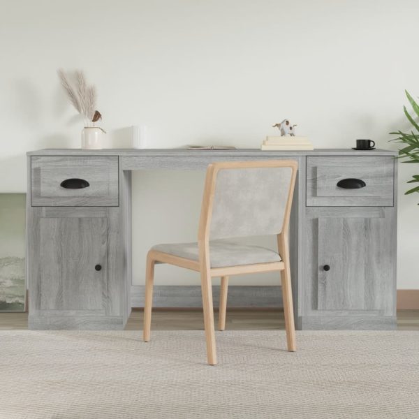 Desk with Cabinet Engineered Wood