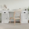 Desk with Cabinet Engineered Wood