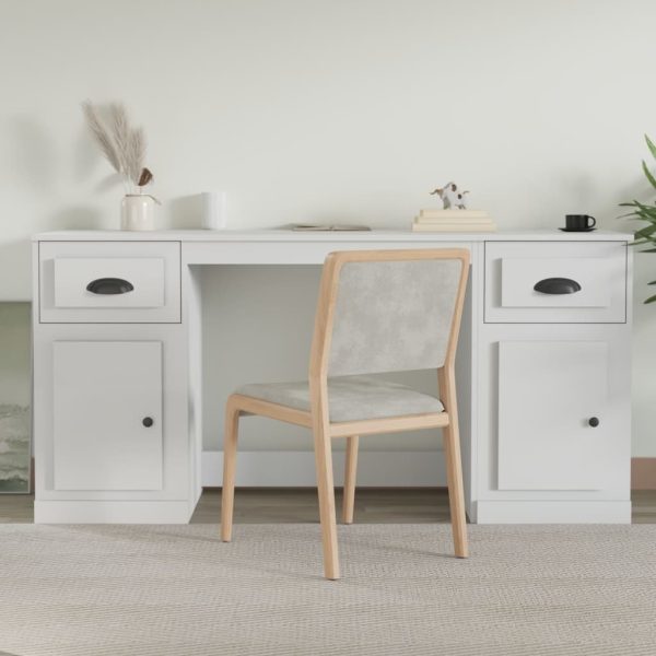 Desk with Cabinet Engineered Wood