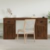 Desk with Cabinet Engineered Wood