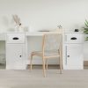 Desk with Cabinet Engineered Wood