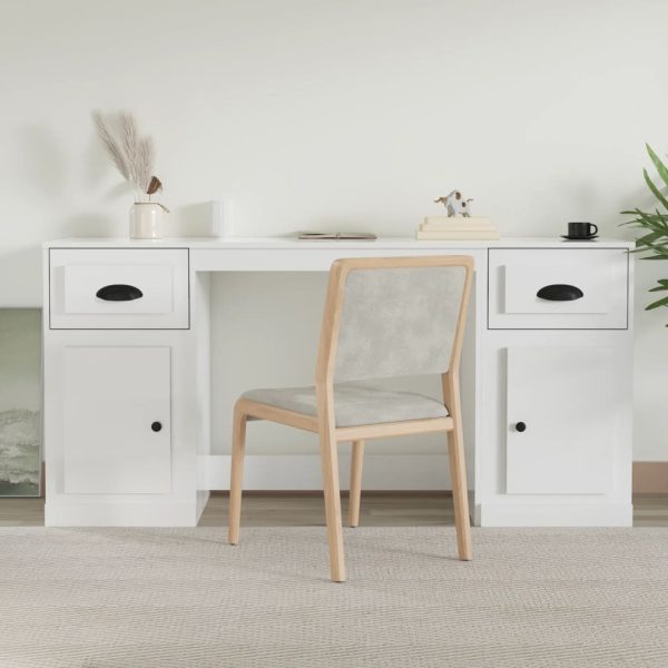 Desk with Cabinet Engineered Wood