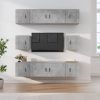 8 Piece TV Cabinet Set Engineered Wood
