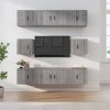 8 Piece TV Cabinet Set Engineered Wood