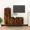 2 Piece TV Cabinet Set Engineered Wood