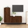 2 Piece TV Cabinet Set Engineered Wood