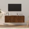 2 Piece TV Cabinet Set Engineered Wood