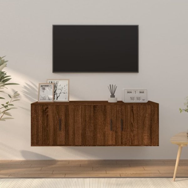 2 Piece TV Cabinet Set Engineered Wood