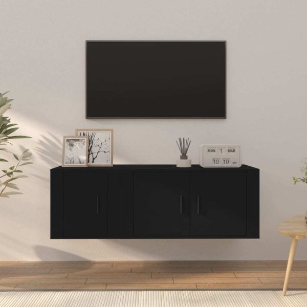 2 Piece TV Cabinet Set Engineered Wood